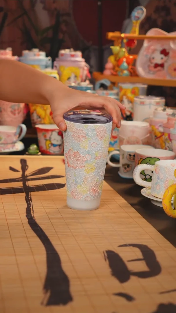 果**n景德镇手工手绘杯