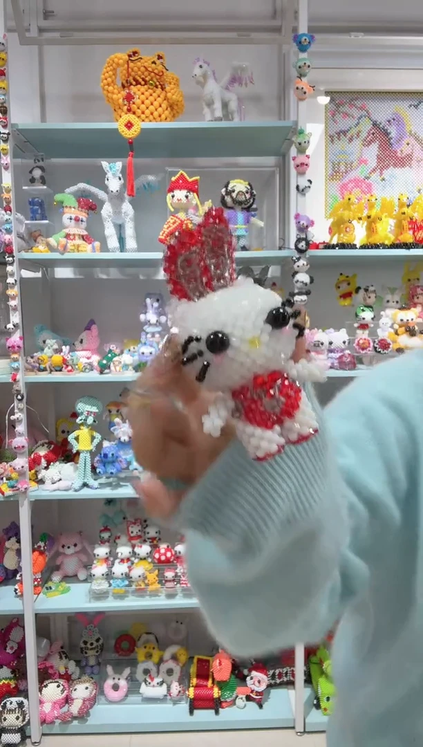 玻璃04062卡4水晶兔女狼材料包1套