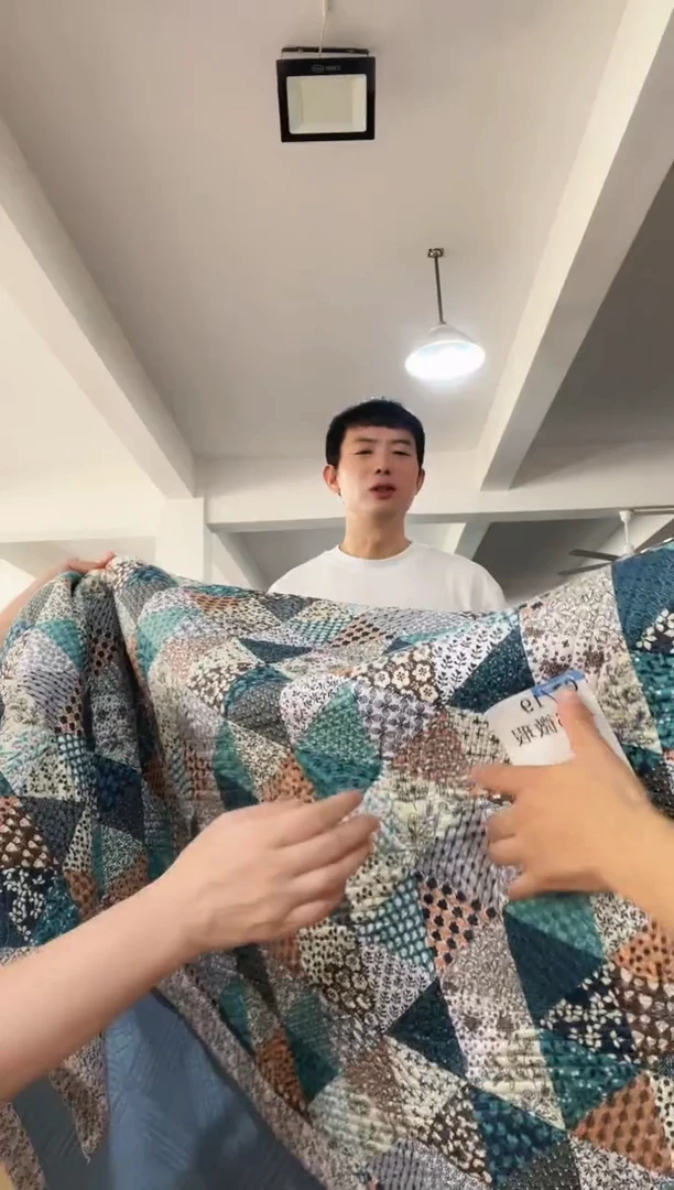 长绒棉?*子A06 蓝色床盖170*210