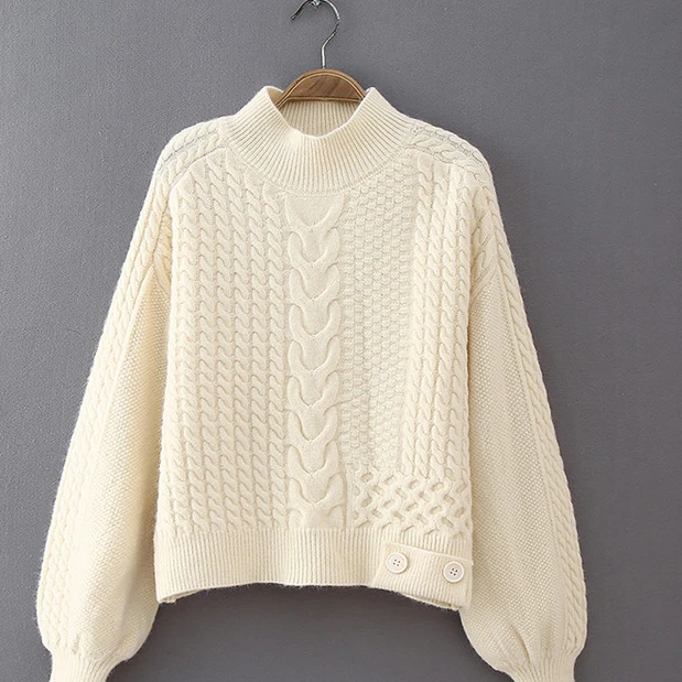 3685气质百搭毛衣针织套头女新款外搭洋气小个子上衣针织