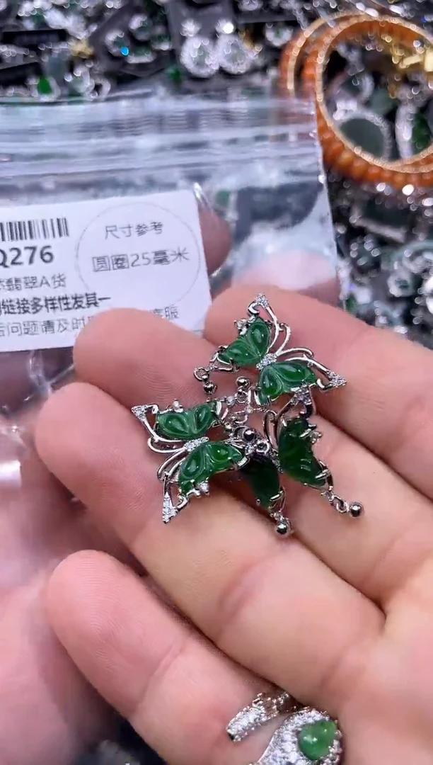 【闪购商品】翡翠颈饰未镶嵌Q276多样性发其一