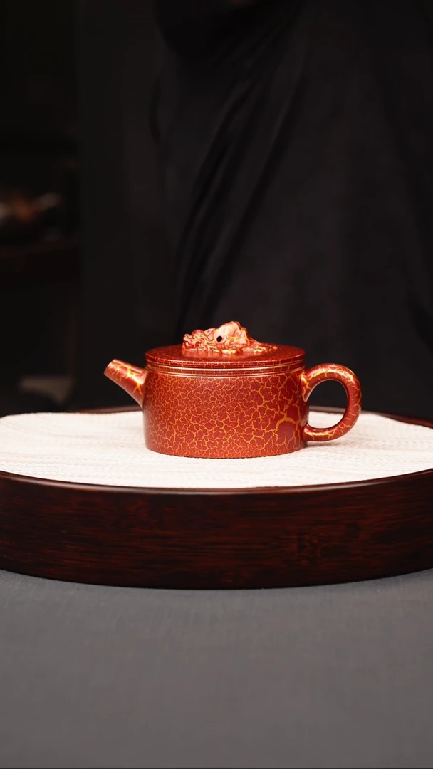 茶壶紫砂贝壳烧龙头汉瓦