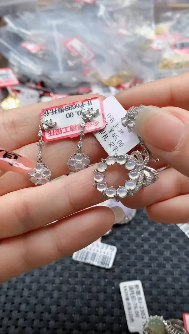 银S925镶嵌戒指翡翠天然A货缅甸翡翠