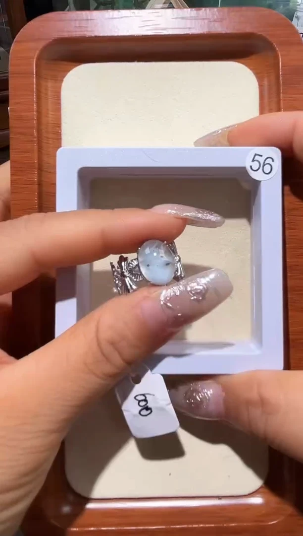 银S925镶嵌戒指水晶❄**️定制