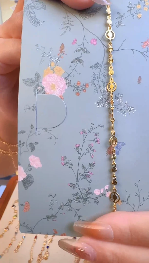 18+3cm同心圆车花手链1.98g（多样性发货）