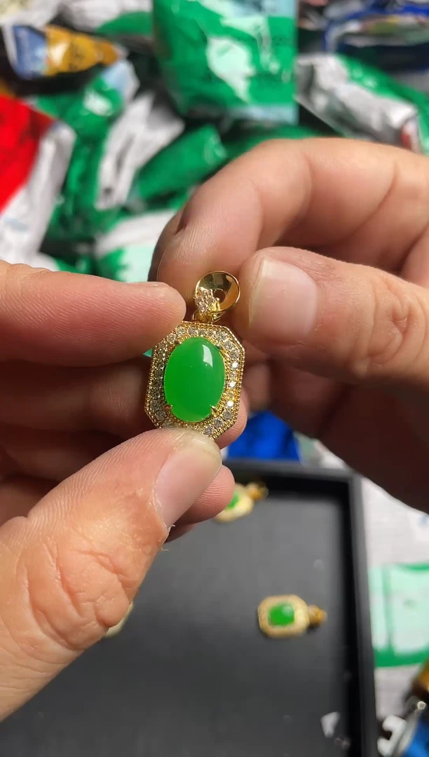 强子收货--所见即所得--多样性发货--FH2286绿色蛋面