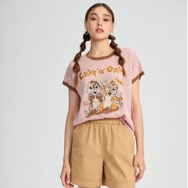 水淼/2025夏季新款时尚舒适卡通毛织套头衫  20708