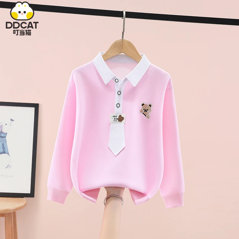 叮当猫女童卫衣秋冬装2025新款洋气中大童女孩休闲百搭儿童打底衫