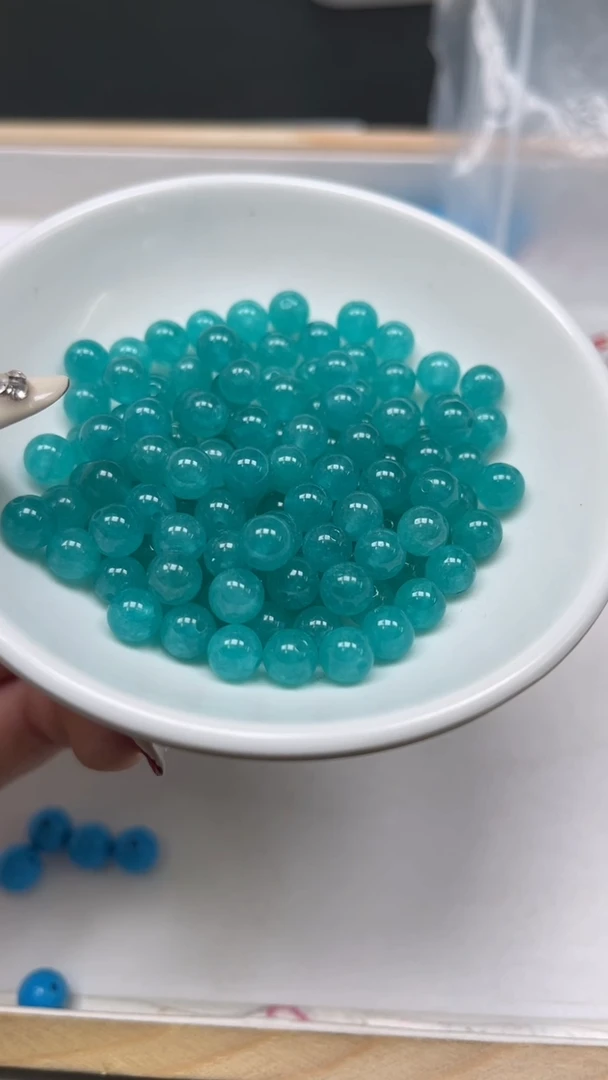 未镶嵌散珠玛瑙/玉髓B51 天河 石6mm30个5.8元