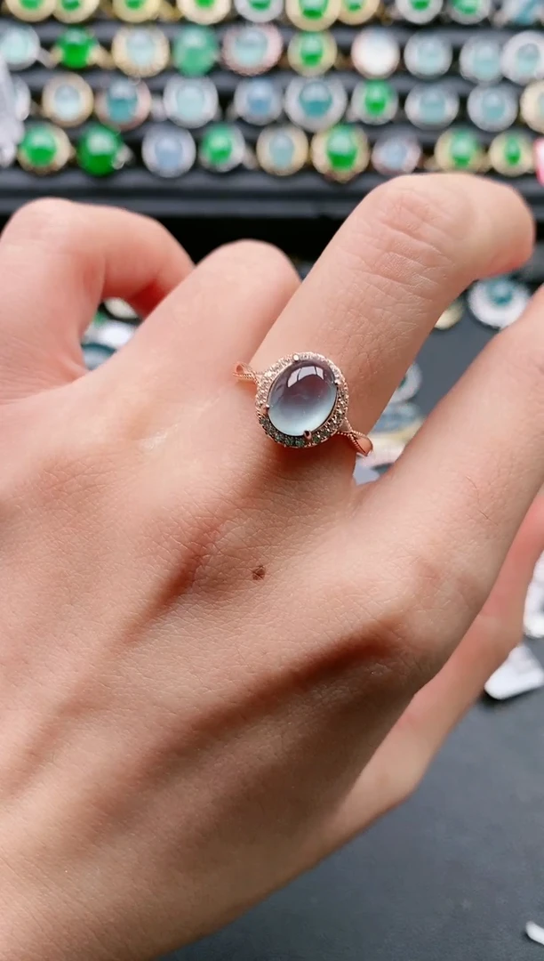 【闪购商品】翡翠戒指银S925镶嵌111111111