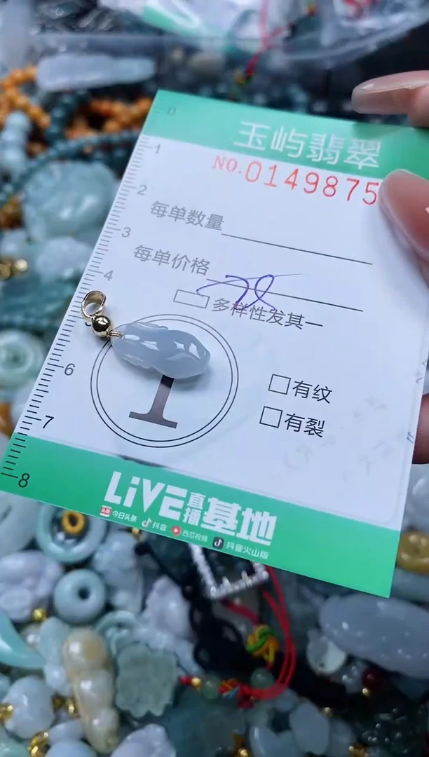 翡翠未镶嵌颈饰闪购0149875多样性发其一