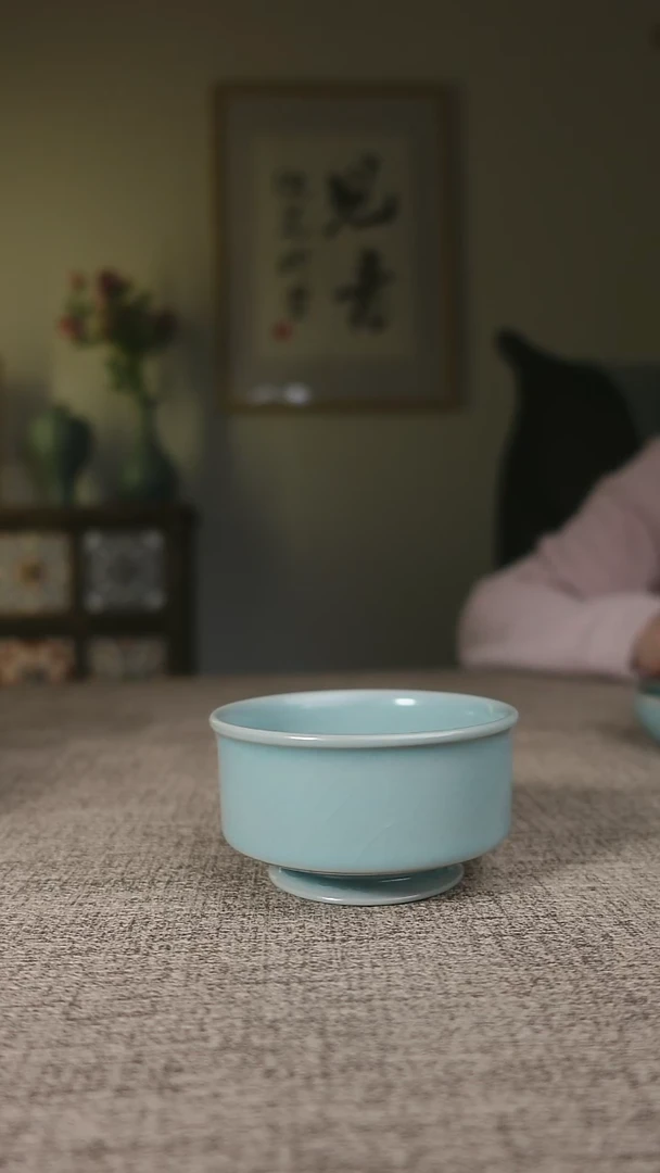 【闪购商品】杯子仿古天青普洱杯