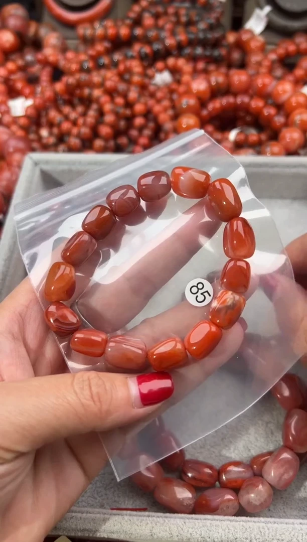 未镶嵌手串南红玛瑙10+