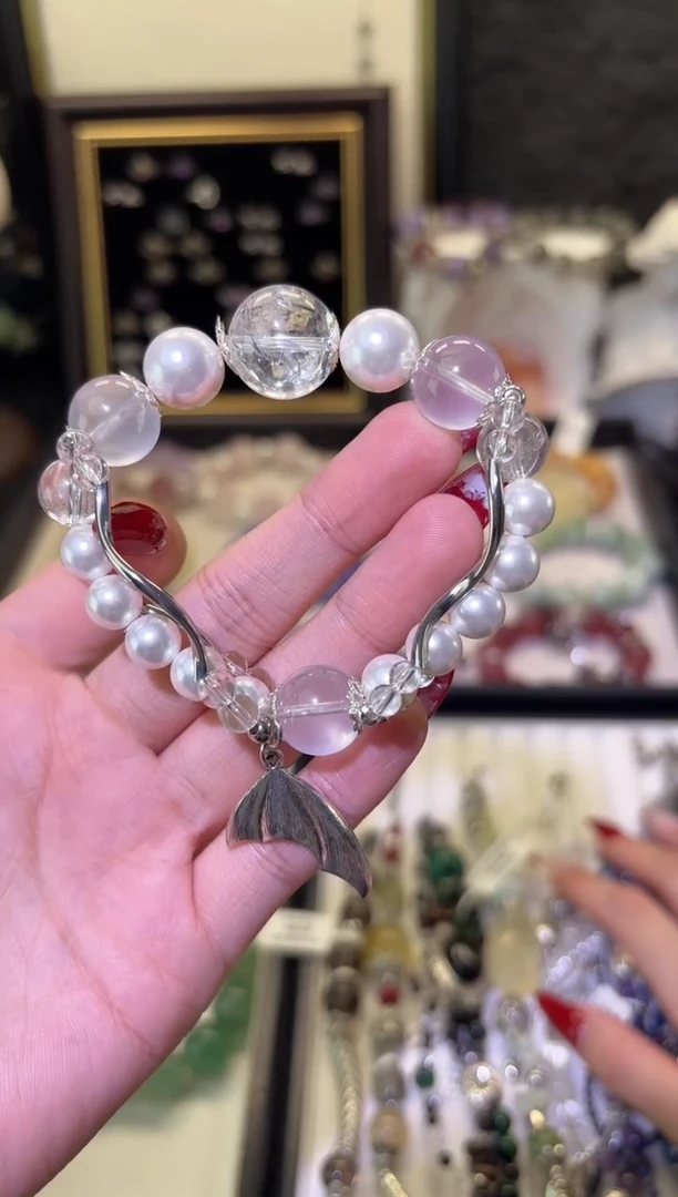 水晶手链未镶嵌人鱼之泪FUFU款！
