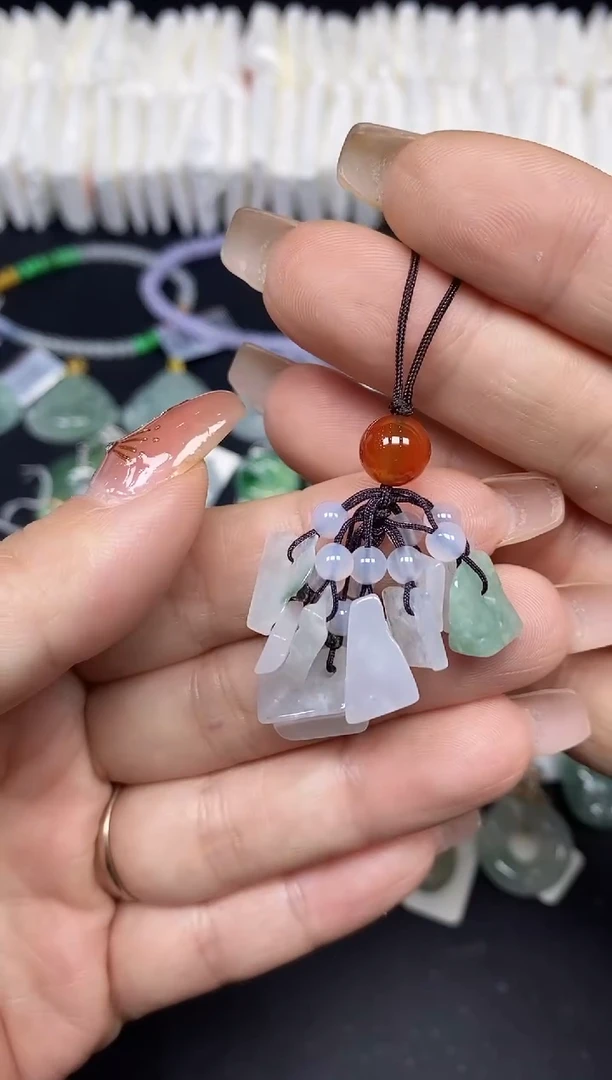 吊坠(不含链)未镶嵌翡翠岁岁平安@@CMT2328