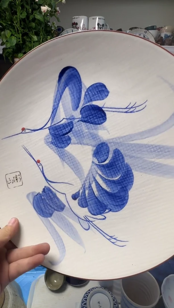 中古瓷器，默认微瑕-好看，漂亮，有开片