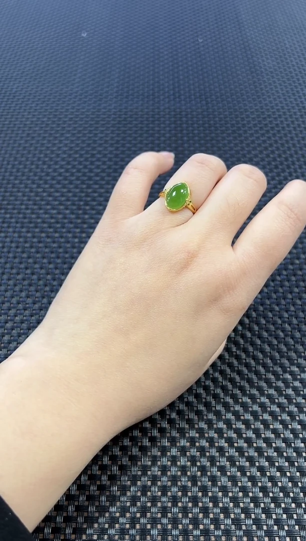 【闪购商品】和田玉戒指银S925镶嵌多样性发一件