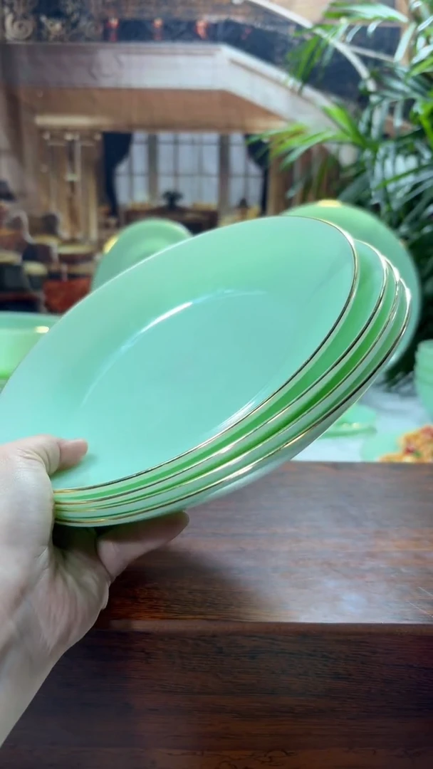 【闪购商品】...8英寸深盘4个  玉瓷【贝美】