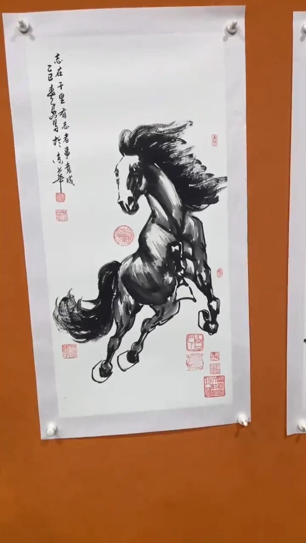 国画国画HCX-志在千里骏马图-CA01