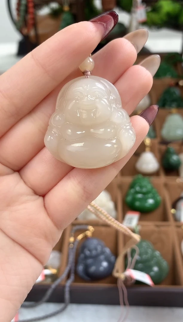 【闪购商品】和田玉颈饰未镶嵌吊坠35mm