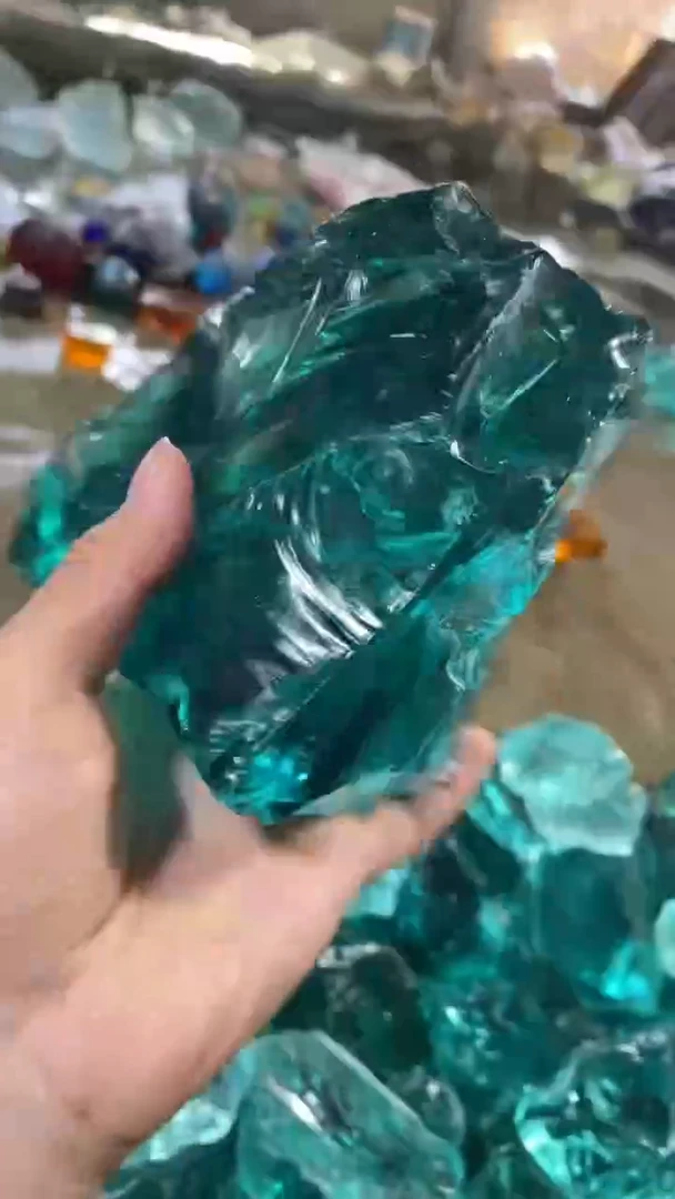 新疆五彩石原石摆件