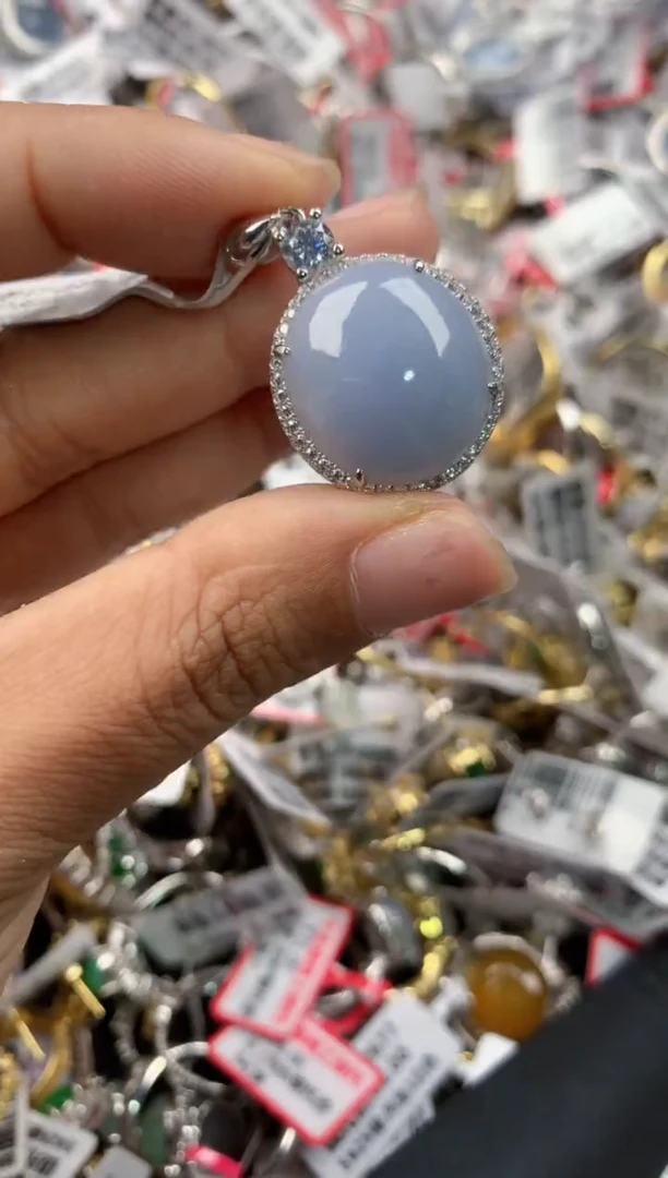 银S925镶嵌戒指翡翠4444----6