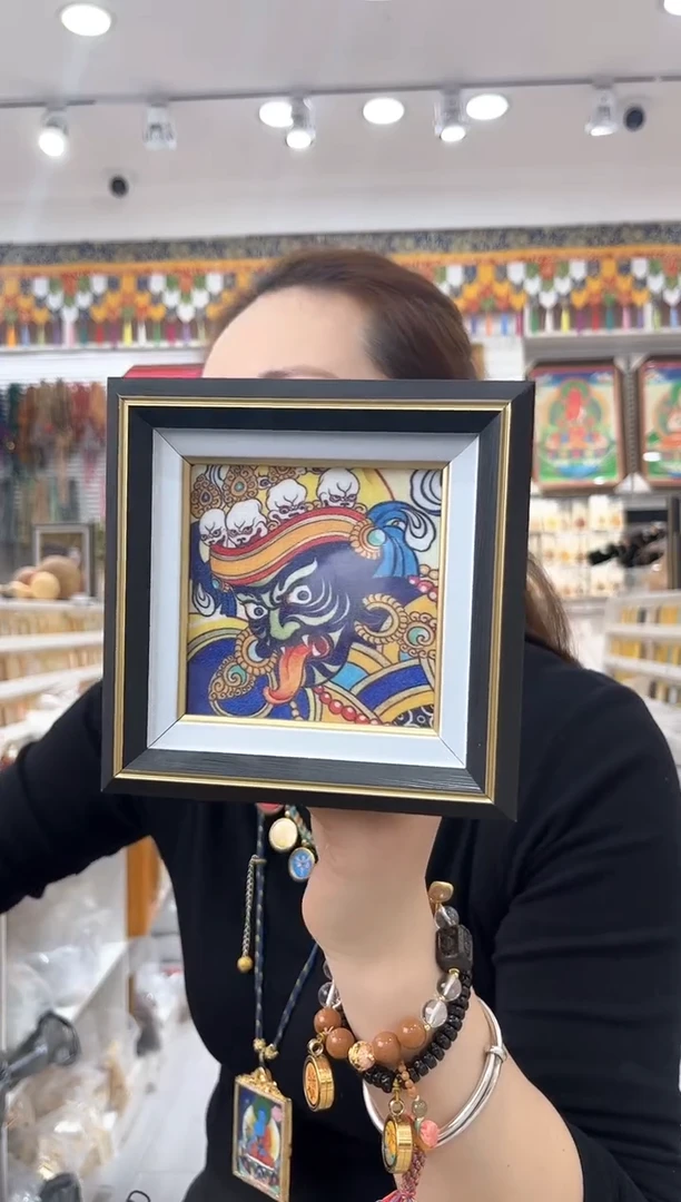 吊坠半手绘唐卡（非质量问题不退不换）扎基