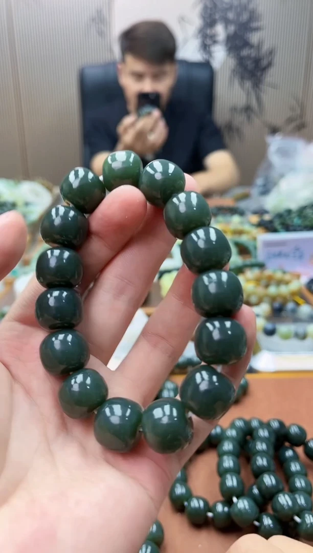 手链未镶嵌和田玉纯天然新疆且末蓝16