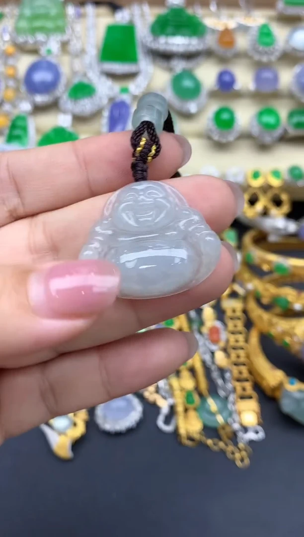 翡翠未镶嵌颈饰59-春日珠宝