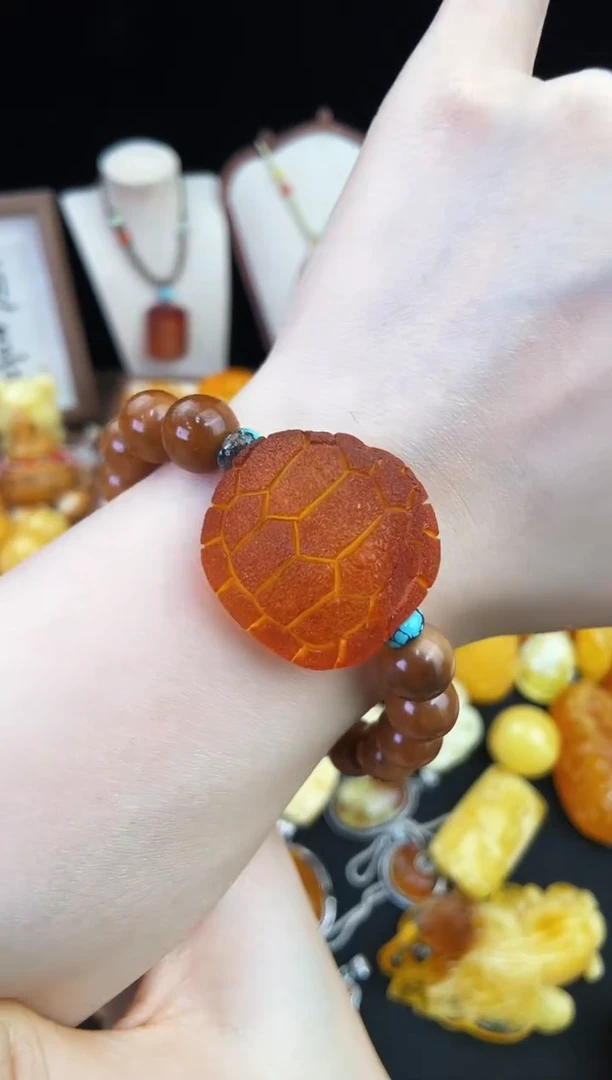 琥珀未镶嵌珠宝奇石柒月