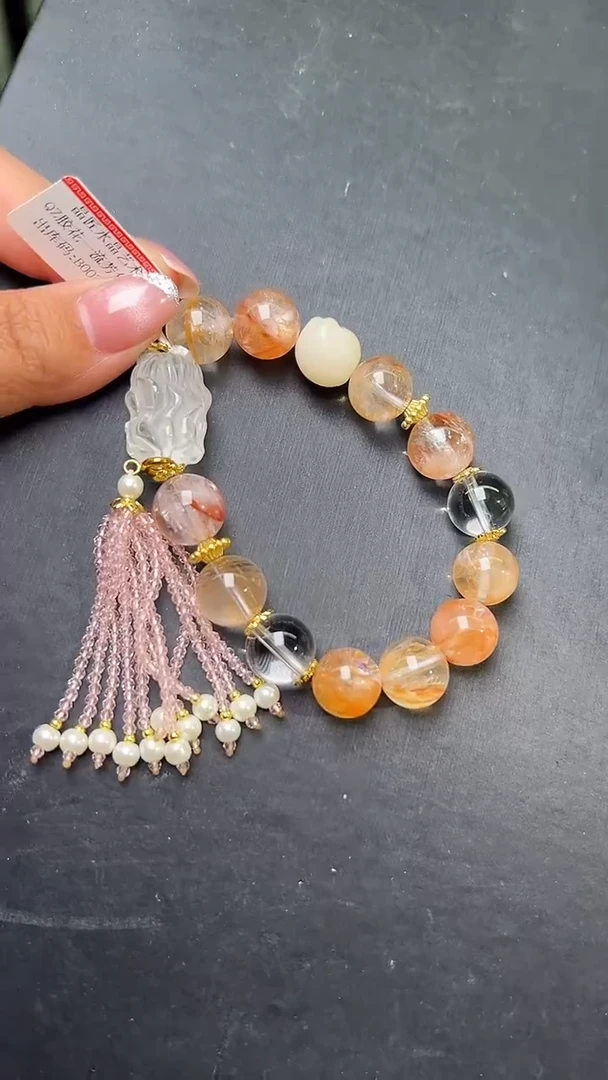 未镶嵌手串水晶胶花一流芳华猫爪  Z24331