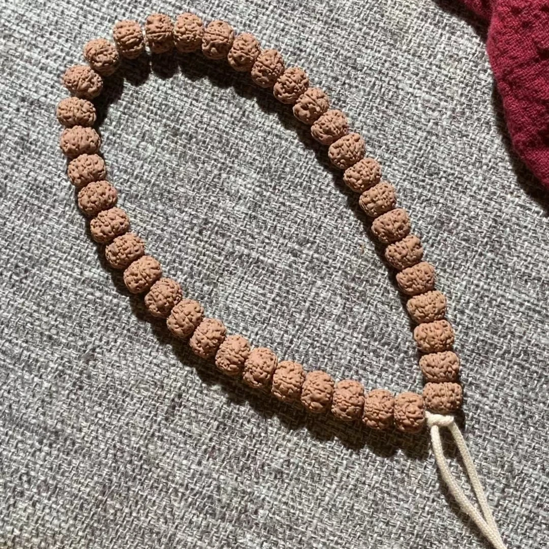 【半刻】原皮原色平细小金刚菩提手串单圈