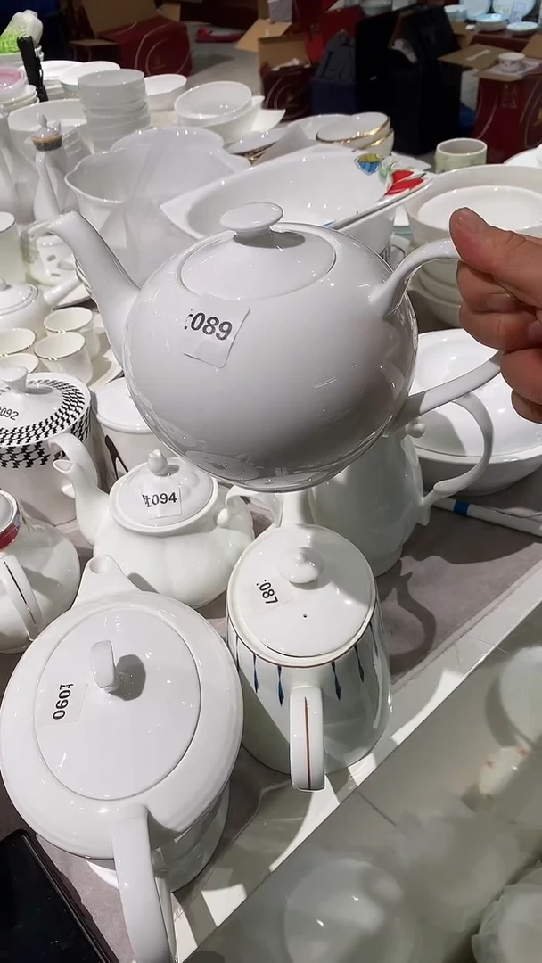 隆达骨瓷 超值 白瓷茶壶