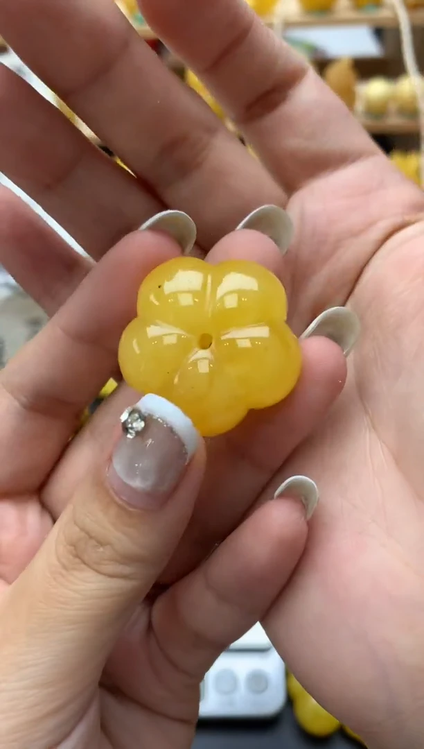 琥珀未镶嵌珠宝奇石019琥珀蜜蜡微瑕花粉