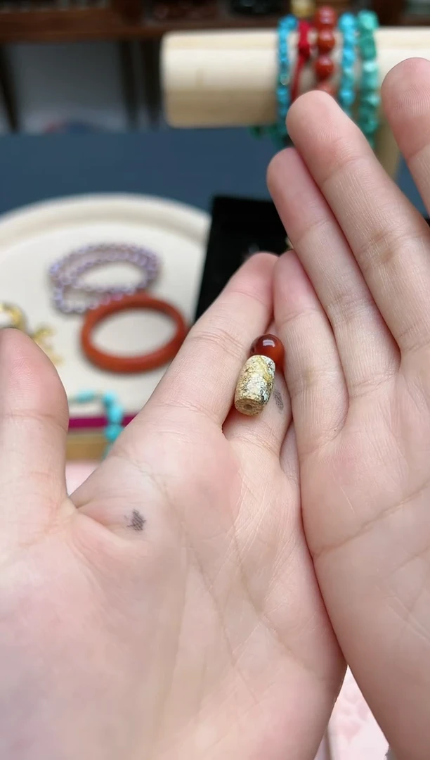 【闪购商品】玛瑙/玉髓配饰未镶嵌玛瑙桶珠配饰*1 ZD小泥巴