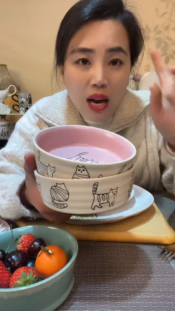 【闪购商品】瓷片瑕疵黑点染色 2个5.5英寸碗 介意勿拍