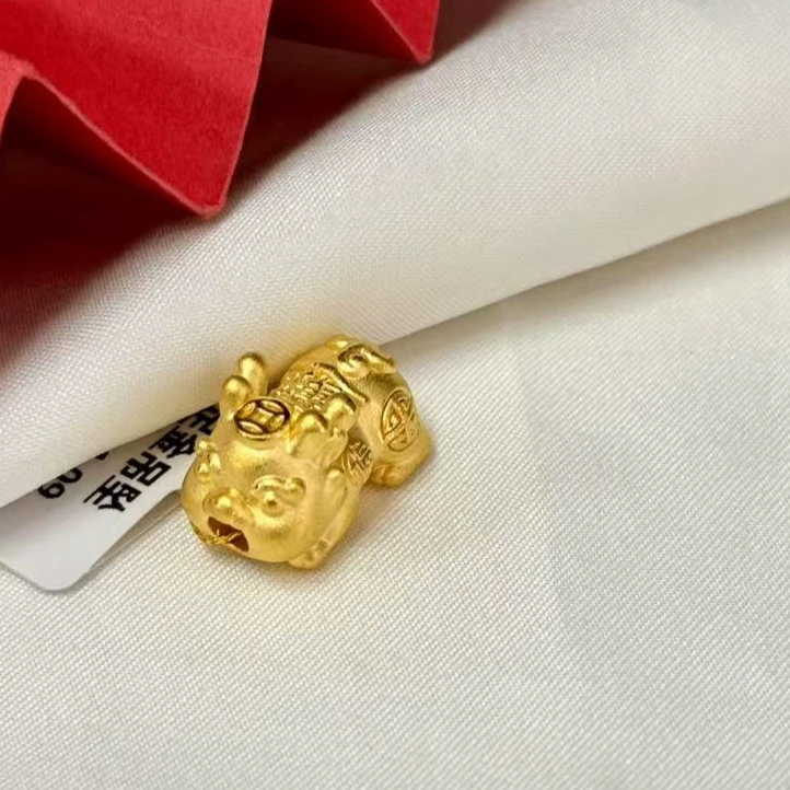 【小鹏黄金】足金999 招财进宝貔貅吊坠 1.09 1.1
