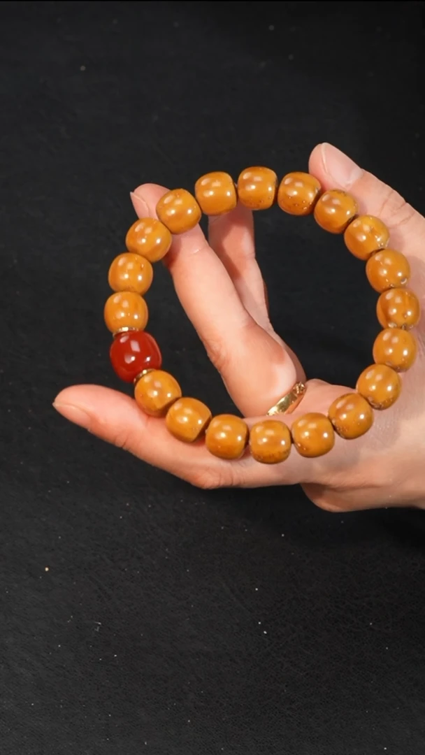 紫金鼠手串黄金甲精工老型单圈精配12mm