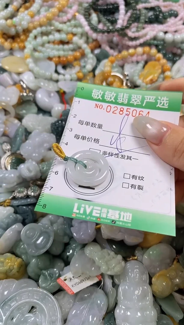 翡翠未镶嵌颈饰闪购0285064多样性发其一