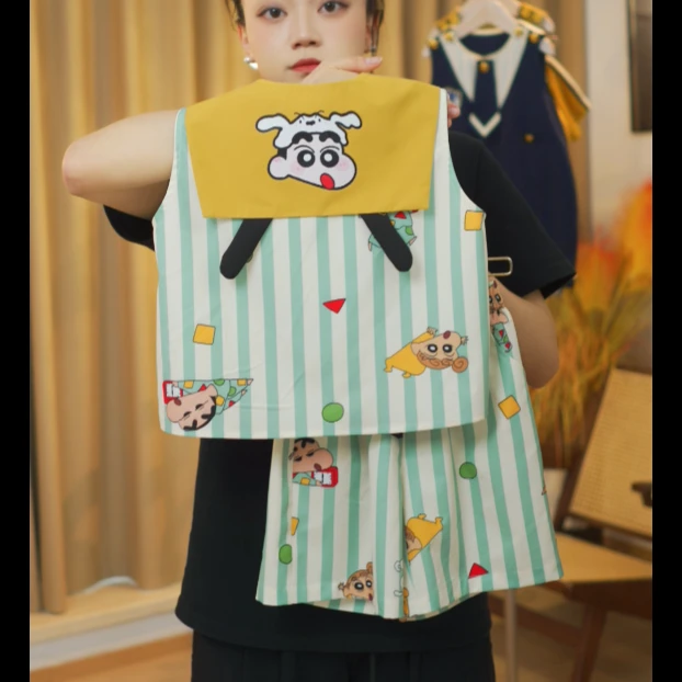 【小新同学】幂姐原创夏季超萌儿童薄款套装外穿服MJX256239