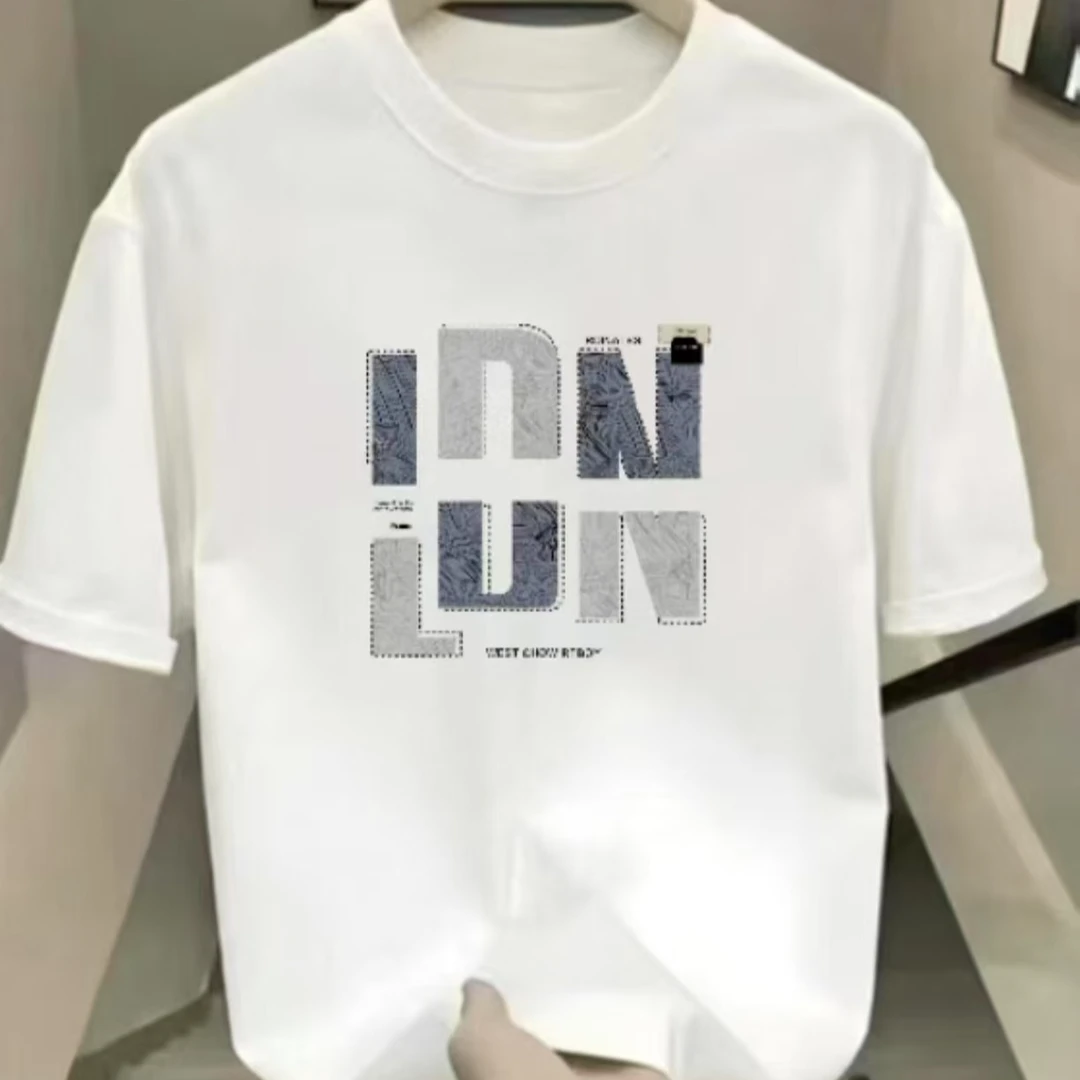 棉纯棉短袖T恤自产自销圆领纯色夏季情侣休闲简约半袖百搭男装