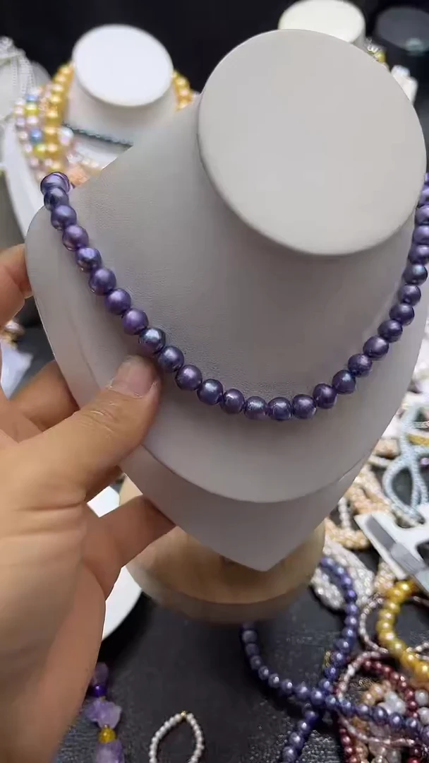 颈饰未镶嵌淡水珍珠方糖