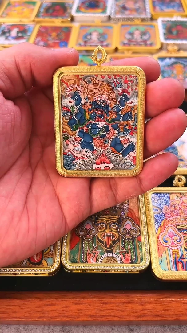 吊坠s****n纯手绘六臂大黑天发发发