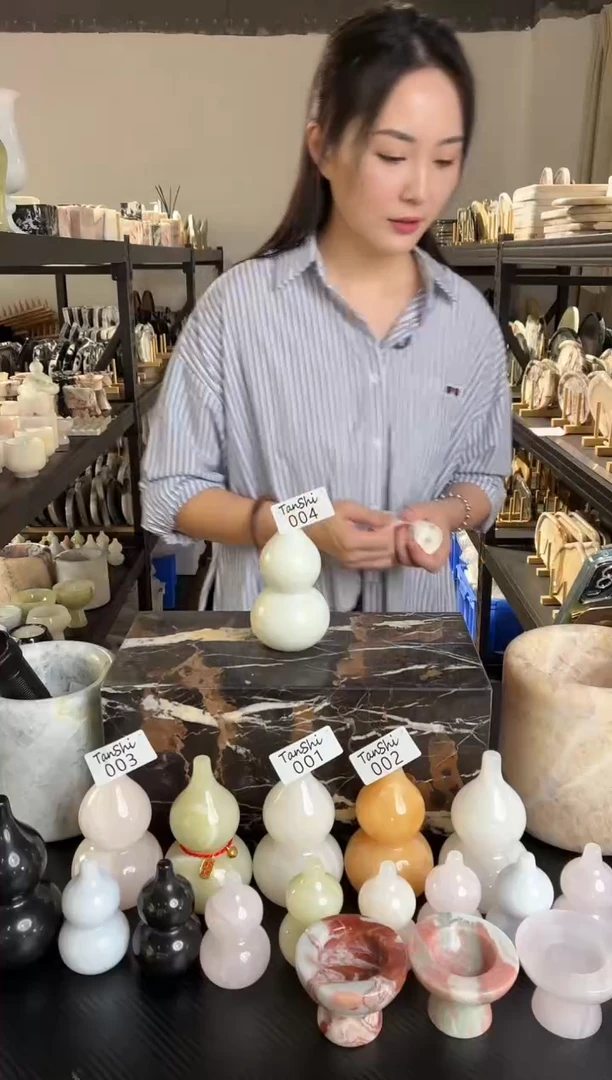 石材004芬迪白大葫芦