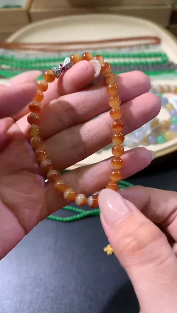 未镶嵌手串翡翠A87|2980