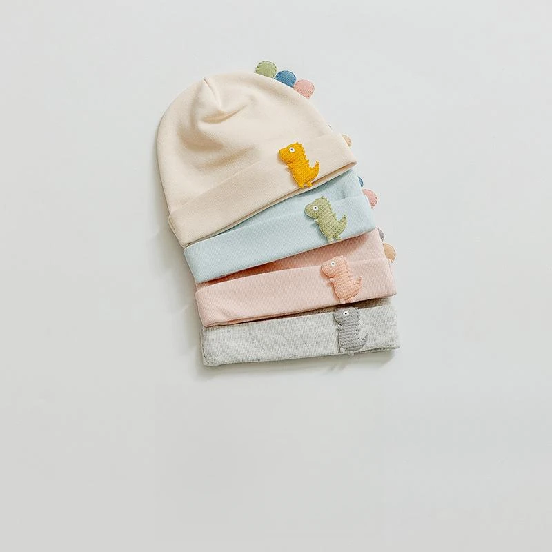 新款宝宝帽子春秋冬新款 0-3个月幼儿男女婴儿纯棉冷帽新生儿胎帽
