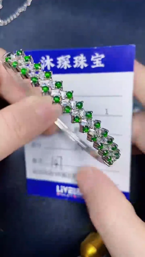 银S925镶嵌戒指翡翠1470