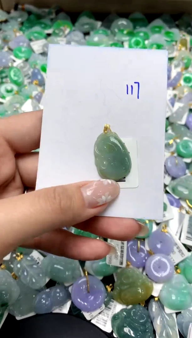 【闪购商品】翡翠颈饰18K金镶嵌11111111111111111