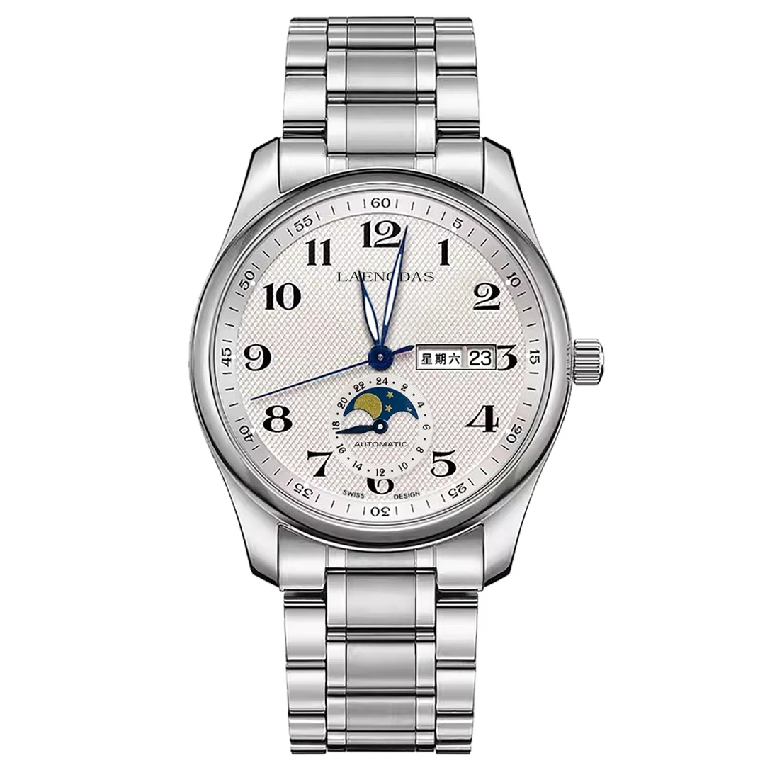 【三年只换不修五年质保】经典百年月相名匠系列高奢男士全盘夜光J