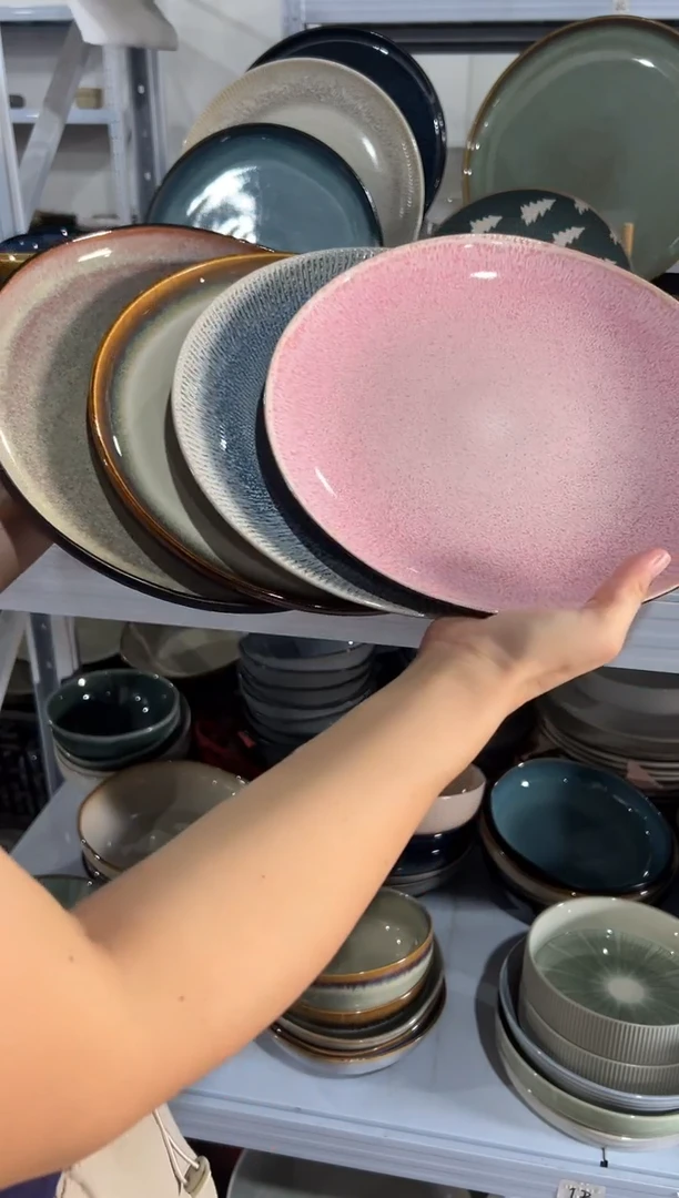 陶瓷外贸尾货瑕疵满20包邮X4 大盘